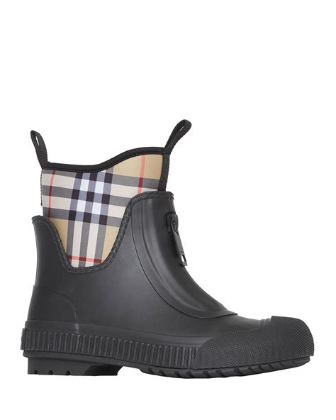 burberry flinton check rain booties|Burberry Flinton Check Rain Booties .